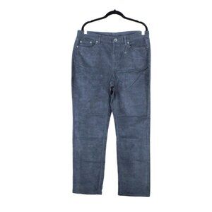 LL Bean BeanFlex Five Pocket Corduroy Pants Mid-Rise Gunmetal Gray 16